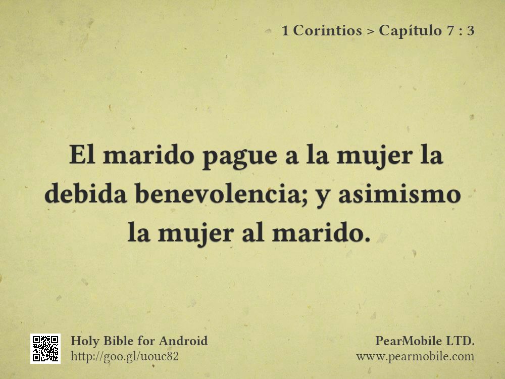 1 Corintios, Capítulo 7:3